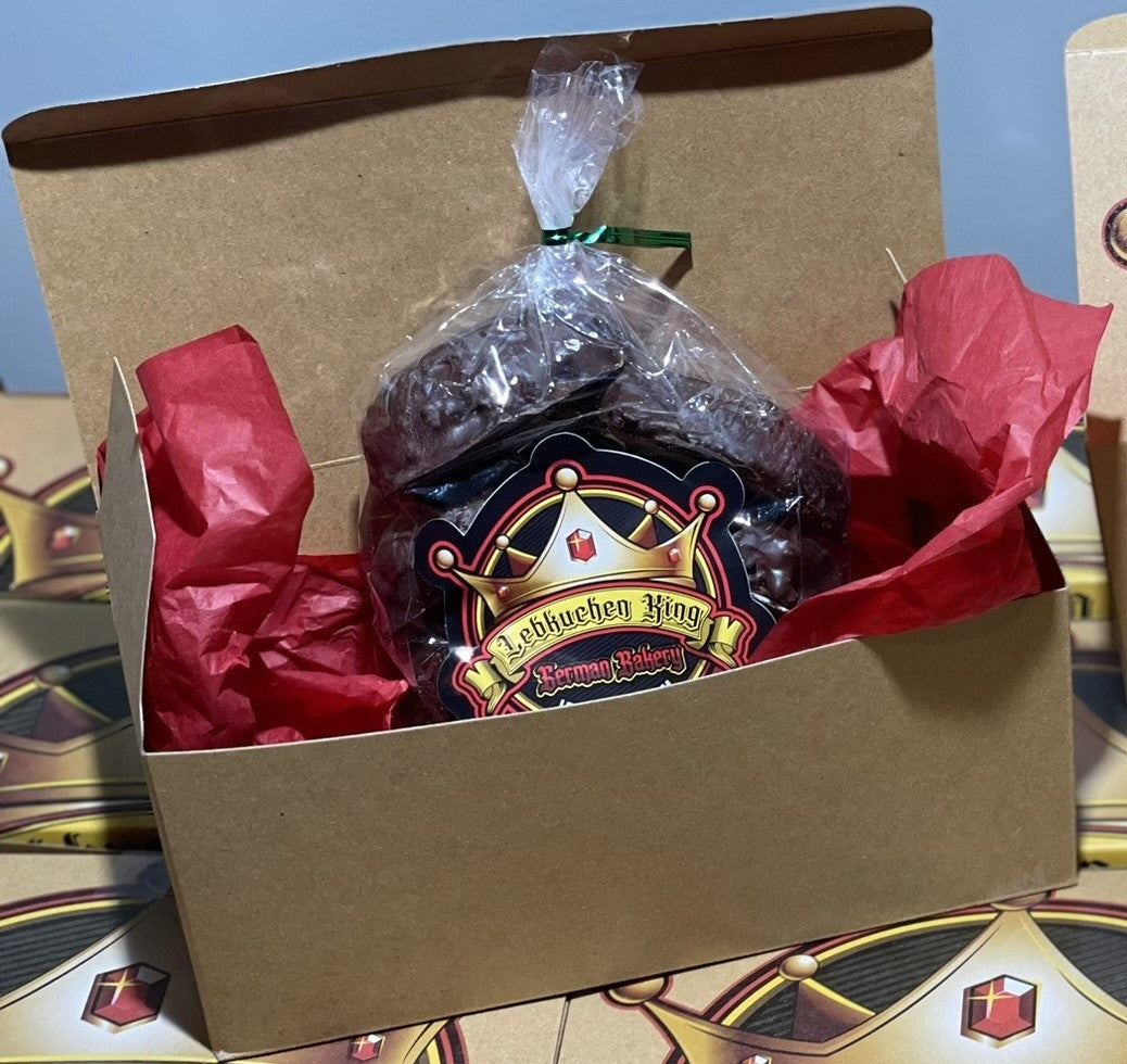 Nuremberg Lebkuchen with Belgian chocolate, 8 cookies (18oz)